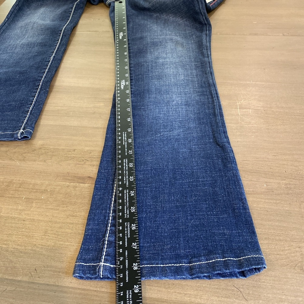 Seven‎ 7 NWT Women's Jeans Studded Pockets Embroidery Wide Leg Size 8 - Picture 4 of 13
